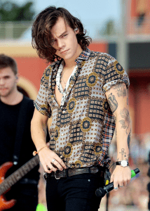 Get The Look: Harry Styles in Marc Jacobs Palm Print Shirt – PAUSE