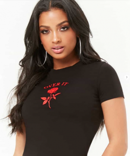 taylor swift reputation tour outfit ideas forever21 over it graphic cropped tee
