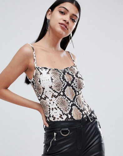 taylor swift reputation tour outfit ideas Lasula body in snake print asos